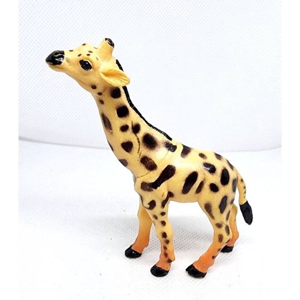 Giraffe Miniature Plastic Toy Home Decor Shelf Sitter Collectible Gift